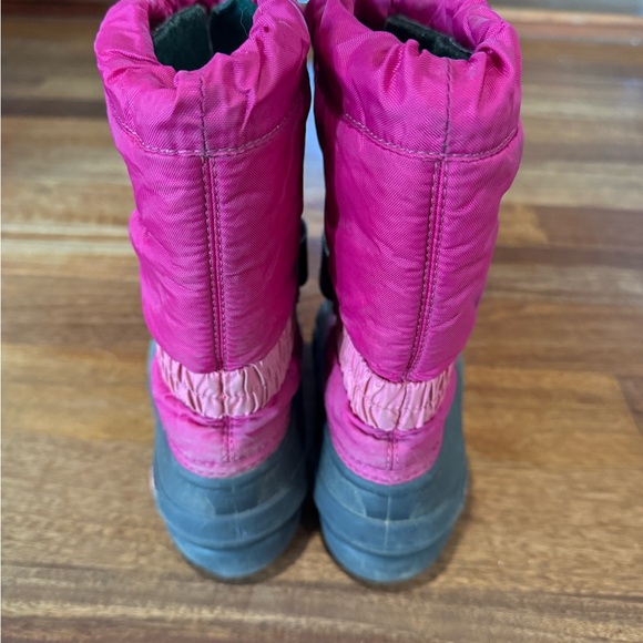 Girls Sorel Snow Boots Size 1 Pink - Picture 3 of 7